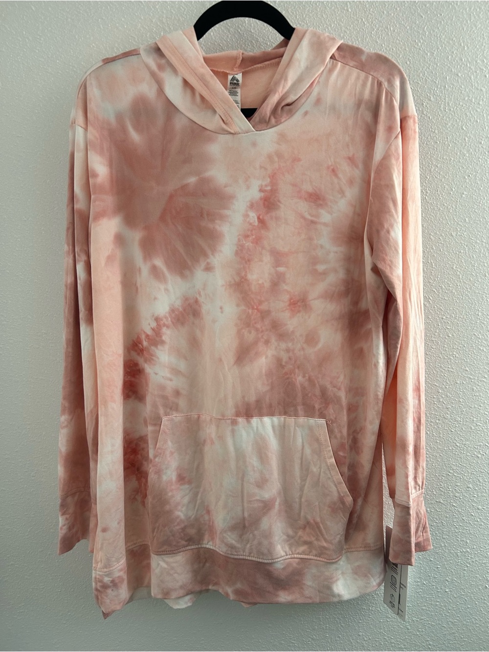 RBX Pink and White Tie-Dye Hoodie